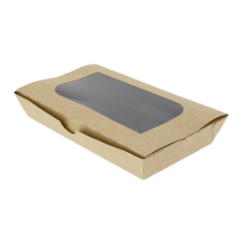Box aus Pappe mit Sichtfenster 19x10x3,5cm (25 Stück)