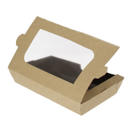 Box aus Pappe mit Sichtfenster 19x10x3,5cm (400 Stück)