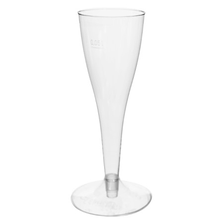 Mehrweg Sektglas aus PS Premium 80ml 2-teilig (500 Stück)