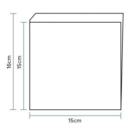 Burgerpapier fettdicht offen 2S 15x15cm (250 Stück)