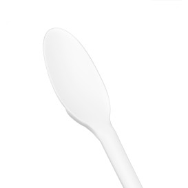 Löffel Biologisch Abbaubar CPLA Weiß 16,5cm (25 Stück)