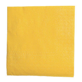 Papierservietten "Cocktail" gelb 20x20cm (100 Stück)