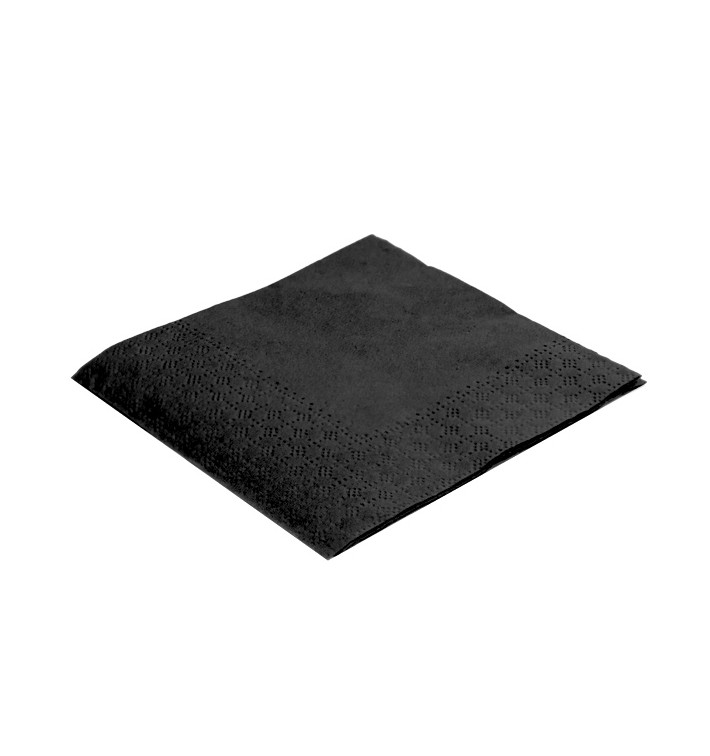 Papierservietten "Cocktail" schwarz 20x20cm (100 Stück)