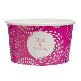 Pappbecher für Eis  6,5oz/195ml "Cool&Yummy" (1.260 Stück)