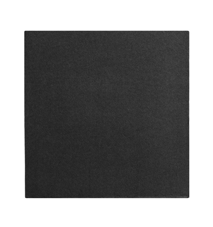 Papierservietten Schwarz 2L rau 33x33cm (1.200 Stück)