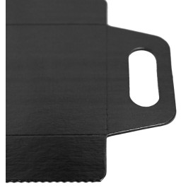 Papptablett Rechteckig Schwarz Griffen 32x7,5 cm (800 Stück)