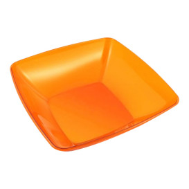 Plastikschüssel PS Glasklar Hart Orange 3500ml (1 Stück)