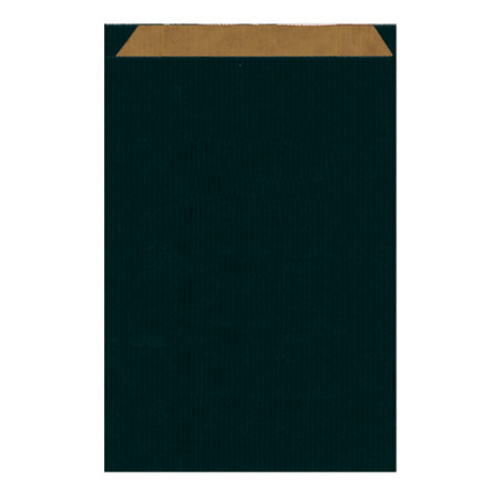 Papierumschlag Kraft Schwarz 26+9x38cm (750 Stück)