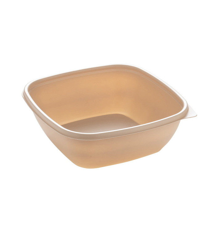 Plastikbehälter PP Creme 750ml 16,5x16,5x6cm (50 Stück)