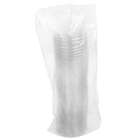 Transparenter PET-Deckel für Soßengläser 50ml Ø6,3cm (50 Stück)