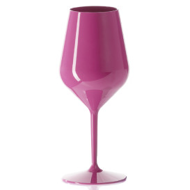 Weingläser Wiederverwendbar Tritan Pink 470ml (1 Stück)