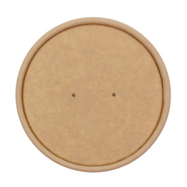 Kraftkarton-Deckel für Ø10,0cm Kraft Pappbecher (50 Stück)