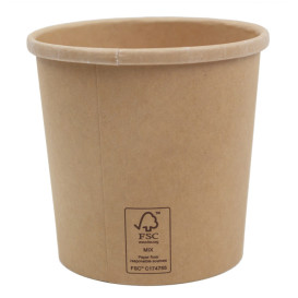 Kraft Pappbecher 16Oz/450ml Ø10,0cm (50 Stück)