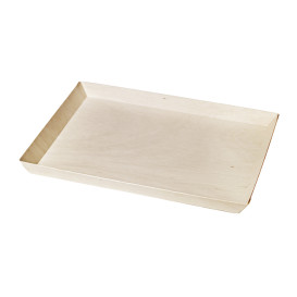 Teller aus Holz 38x27,4x3cm 2400ml (100 Stück)