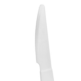 Mehrweg Durable Messer aus PP Mineral Weiß 18,5cm (180 Stück)