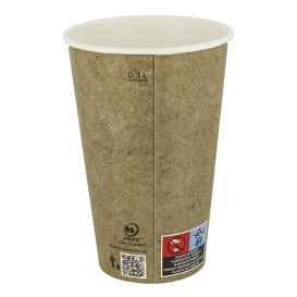 Karton Kaffeebecher to go Kraft 12Oz/360ml Ø8,0cm (1.100 Stück)