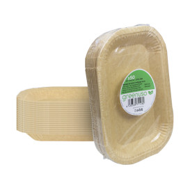 Pappschale Anti-Fett Kraft 15x23cm 245g/m² (750 Stück)