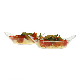 Fingerfood Teller mit Griffen PS 8,4x6,5x2,2cm 30ml (25 Stück)