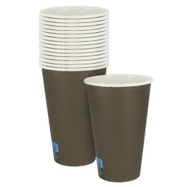 Karton Kaffeebecher to go Braun 12Oz/360ml Ø8,0cm (2.000 Stück)