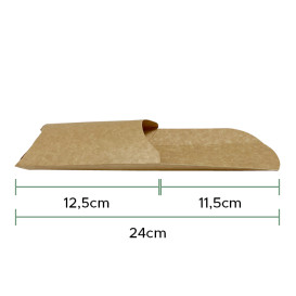 Bio Kraft Wrap-Becher 240x90x35mm (1.000 Stück)