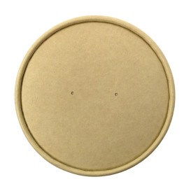 Kraftkarton-Deckel für Ø11,6cm Kraft Pappbecher (25 Stück)