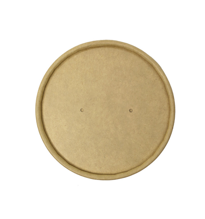 Kraftkarton-Deckel für Ø11,6cm Kraft Pappbecher (25 Stück)