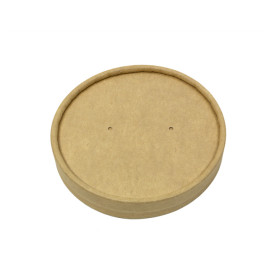 Kraftkarton-Deckel für Ø9,0cm Kraft Pappbecher (25 Stück)