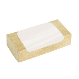 Rechteckige Verpackungen für Bäckereien PackiPack Vision Kraft 20x10,5x5cm (50 Stück)