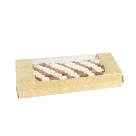 Rechteckige Verpackungen für Bäckereien PackiPack Vision Kraft 20x10,5x5cm (X Stück)