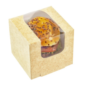 Lebensmittel-Eimer aus Kraftkarton PackiPack Vision Kraft 11x11x11cm (X Stück)