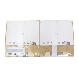 Rechteckige Verpackungen für Bäckereien PackiPack Vision Kraft 19x15x6cm (X Stück)