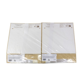 Quadratische Verpackungen für Bäckereien PackiPack Vision Kraft 24x24x6cm (X Stück)