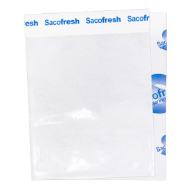 Beutel aus PE-Paper mit Haftklebeverschluss Sacofresh Blau 30x20cm (100 Stück)