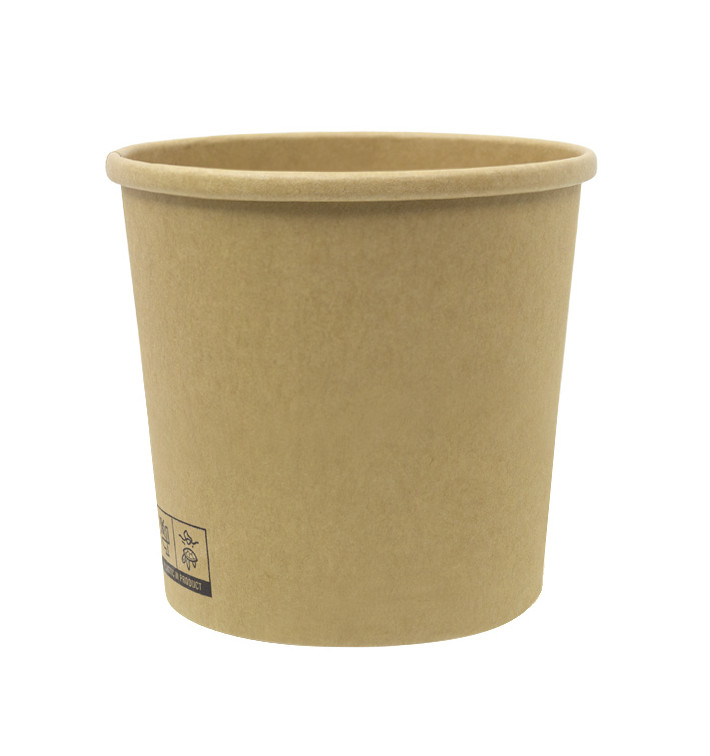 Kraft-Kraft Pappbecher 350ml Ø9,0cm (25 Stück)