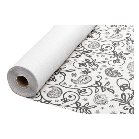 Papiertischdecke Rolle "Kaschmir" Weiss 1,2x100m 37g (6 Stück)