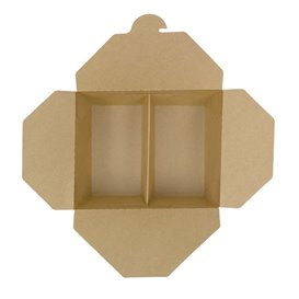 SnackBox Amerikanische Kraft-Kraft 2F 17x13,5x6,5cm 1.000ml (25 Stück)