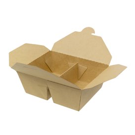 SnackBox Amerikanische Kraft-Kraft 2F 17x13,5x6,5cm 1.000ml (25 Stück)