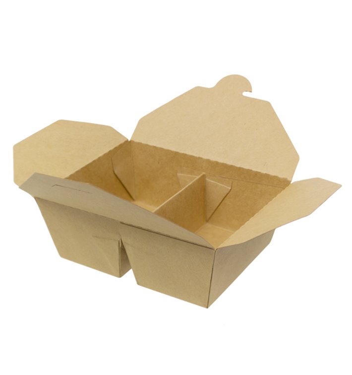 SnackBox Amerikanische Kraft-Kraft 2F 17x13,5x6,5cm 1.000ml (25 Stück)