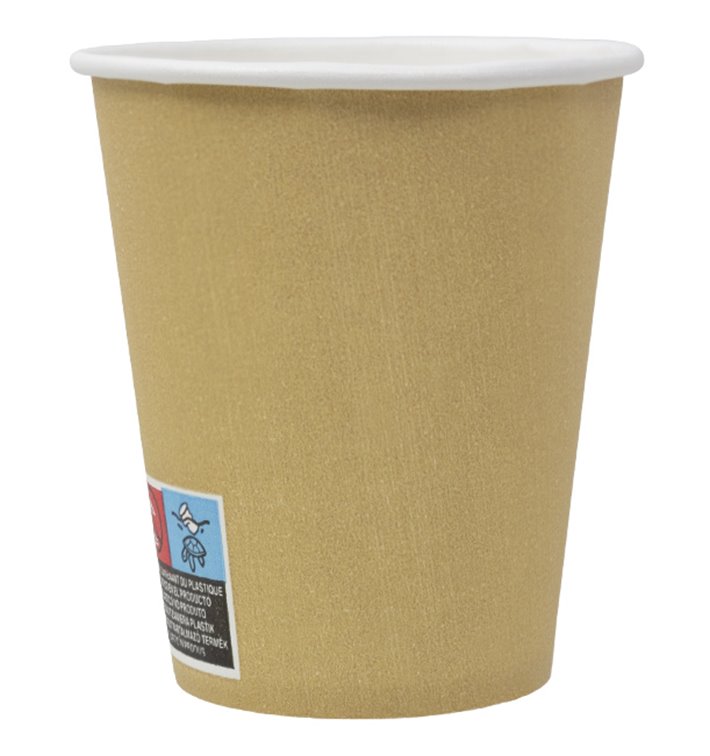 Kartonbecher 9 Oz/280ml Kraft-Kraft Ø8,1cm (1.000 Stück)