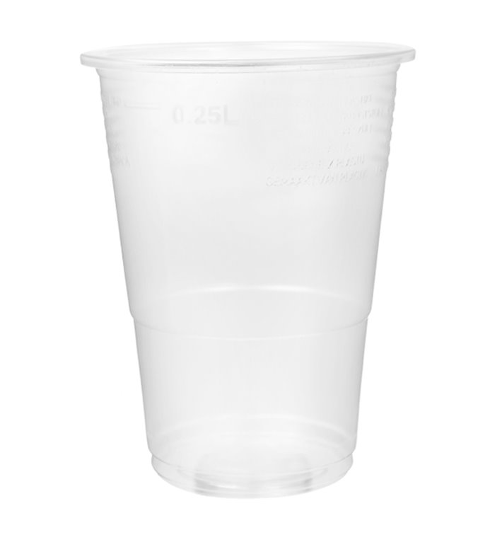 Plastikbecher Transparent PP 300ml Ø7,3cm (2.500 Stück)