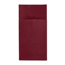 Bestecktaschen Airlaid Winrot 40x40cm (30 Stück)