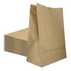 Papiertüten ohne Henkel Kraft braun 75g/m² 30+18x43cm (250 Stück)