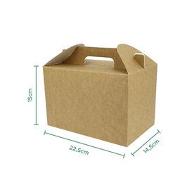 Lunchbox Kraft 225x145x150mm (150 Stück)