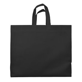 Große Vliesstofftasche PREMIUM Schwarz 45+20x40cm (100 Stück)