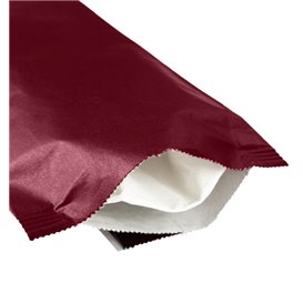 PapierBesteckumschlag mit Servietten Bordeaux 11x25cm (100 Stück)