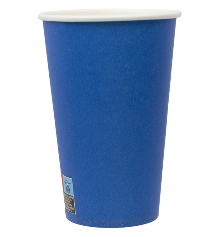 Pappbecher „Farben“ Blau 600ml Ø9,4cm (320 Stück)