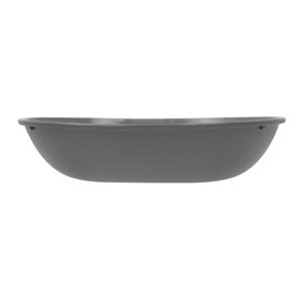 Wiederverwendbare Mehrwegschüssel PP Bio Grau „Revolve“ Oval 1000ml 22x17,4x5cm (1 Stück)