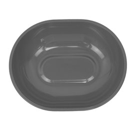 Wiederverwendbare Mehrwegschüssel PP Bio Grau „Revolve“ Oval 1000ml 22x17,4x5cm (144 Stück)