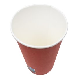 Pappbecher „Farben“ Rot 600ml Ø9,4cm (20 Stück)