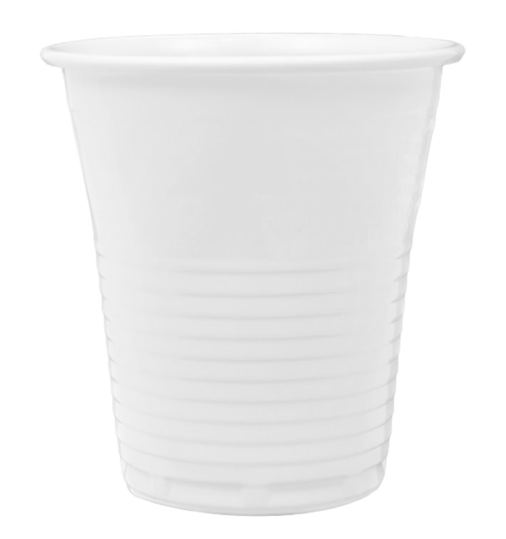 Vaso de Plastico PS Blanco 166ml  (Paquete 100 unidades)